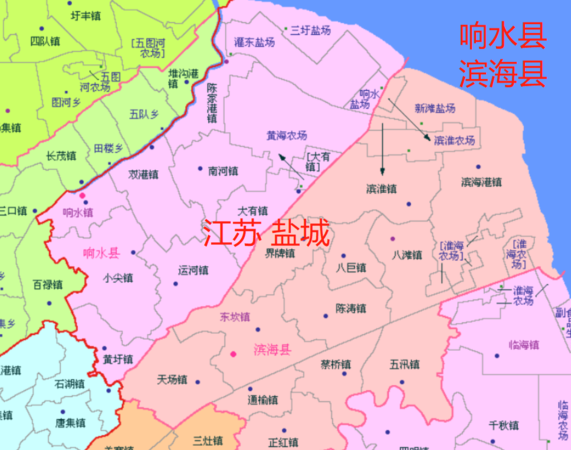 盐城在哪里属于哪个省地图,江苏盐城是北方还是南方图4