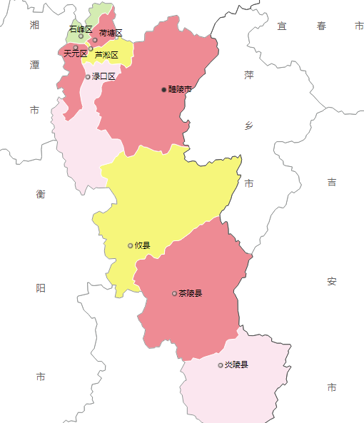 株洲的东南方在哪里,株洲的北区南区西区东区是说的哪一块地方图1