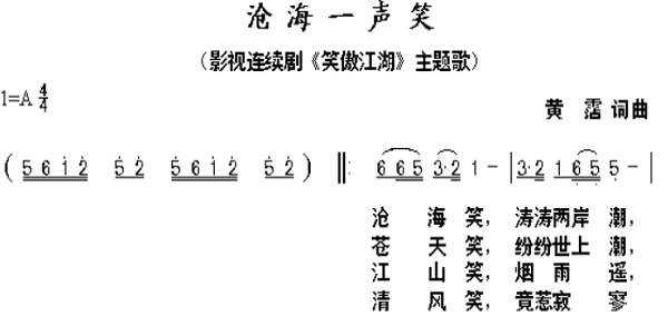 沧海一声笑下一句,沧海笑滔滔两岸潮是什么歌歌词是什么意思图3